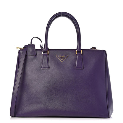 Prada Saffiano Large Galleria Double Zip Tote Uva 1 of 13