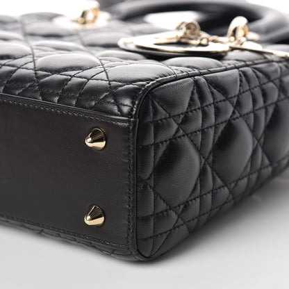 Christian Dior Lambskin Cannage Small Lucky Badges My Lady Dior Black 6 of 10