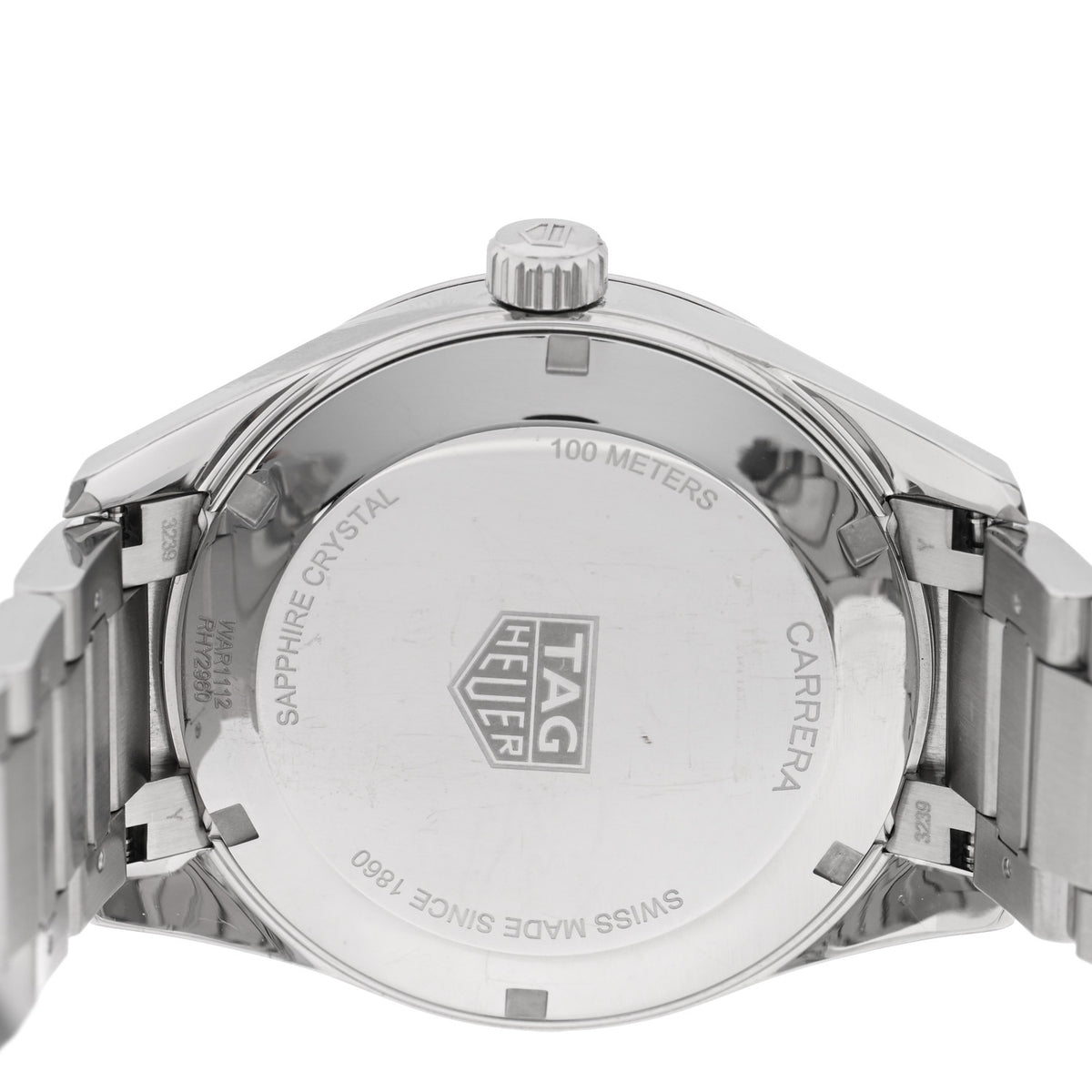 Stainless Steel 39mm Carrera Quartz Watch Blue WAR1112