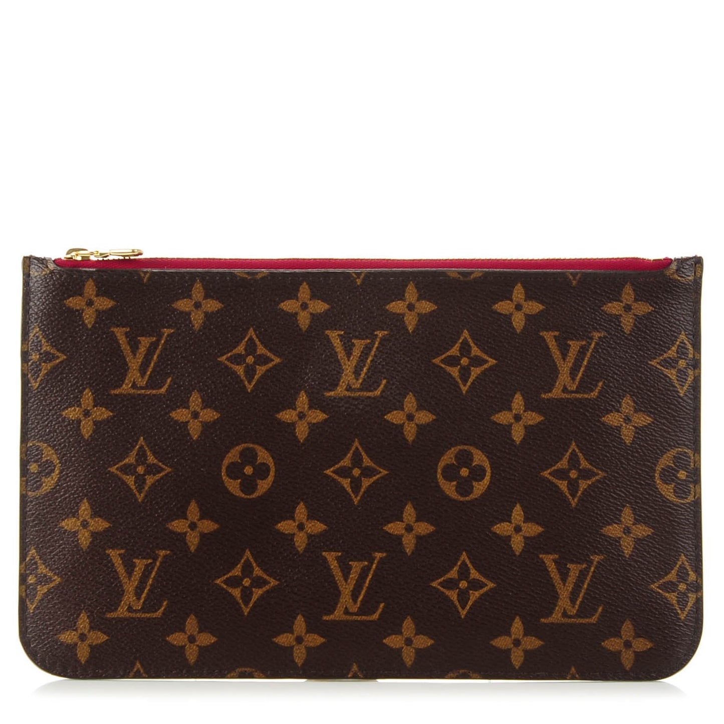 Monogram Neverfull MM GM Pochette Fuchsia