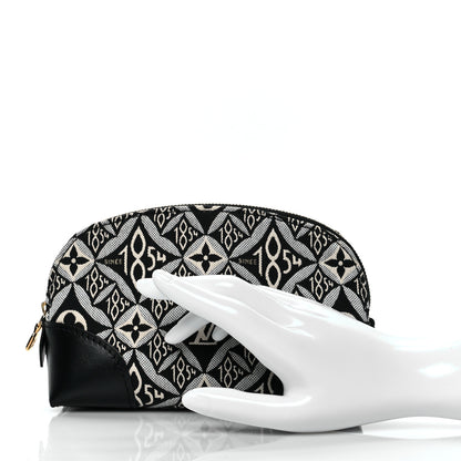 Louis Vuitton Jacquard Since 1854 Cosmetic Pouch PM Grey 2 of 9