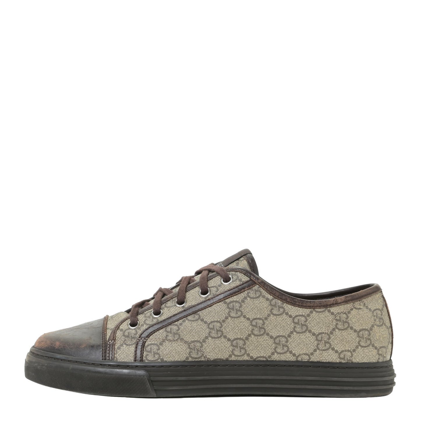 GG Supreme Monogram Mens Sneakers 8.5 Brown