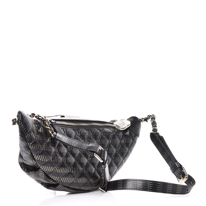 Chanel Caviar Quilted Waist Bag Black Gold 3 of 10