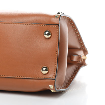 Valentino Garavani Vitello Rockstud Dome Shopper Light Cuir 10 of 16