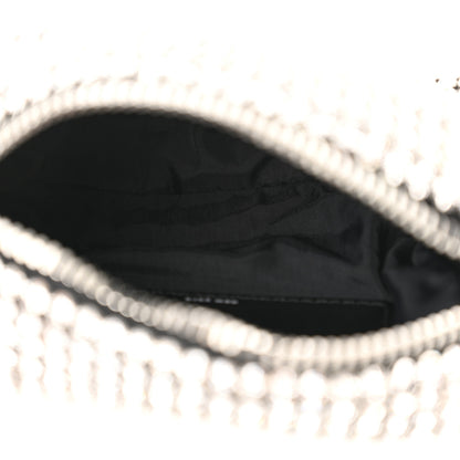 Alexander Wang Mesh Crystal Rhinestone Mini Heiress Pouch Black Silver 5 of 10