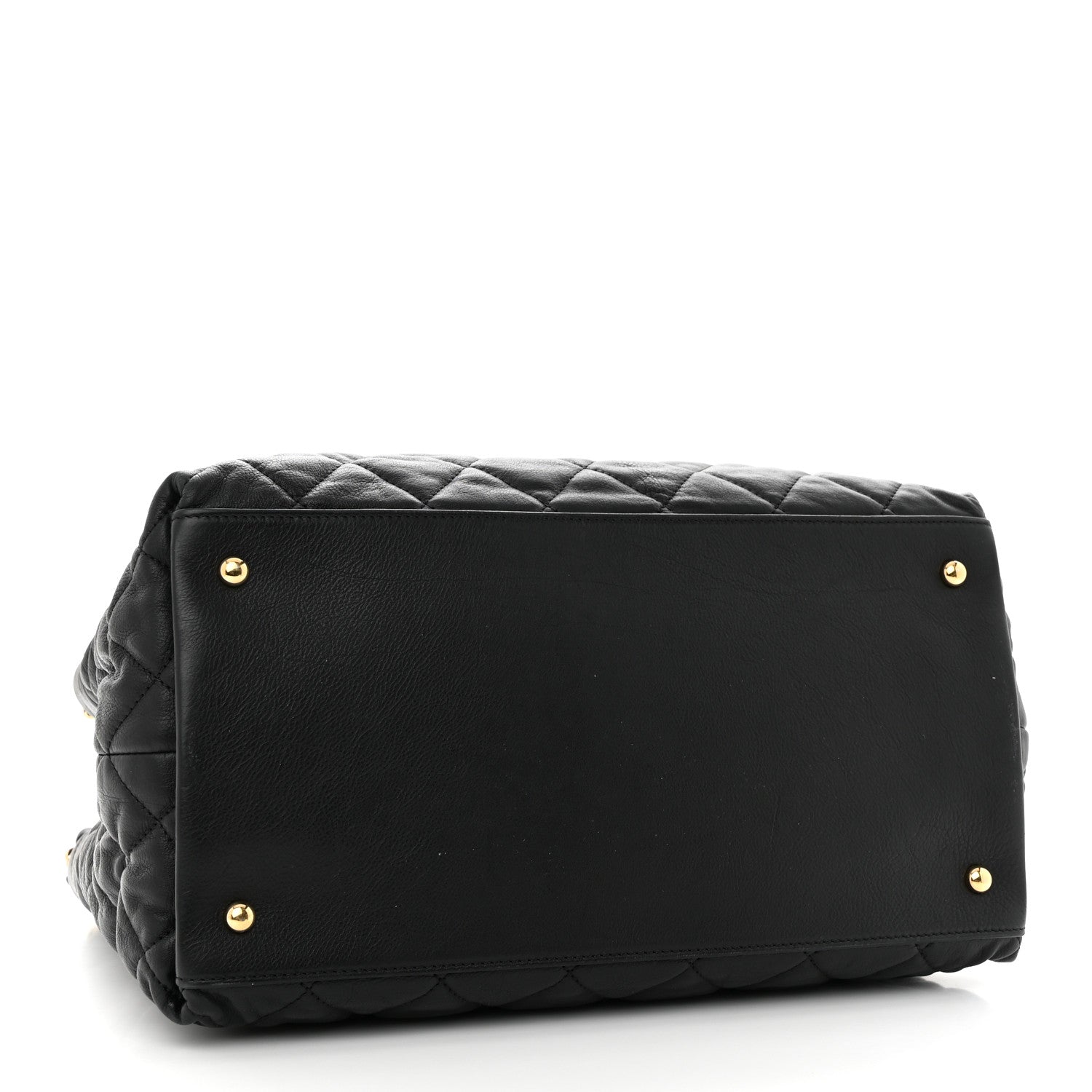 Chanel Calfskin Quilted Small Chain Me Tote Black 4 of 12