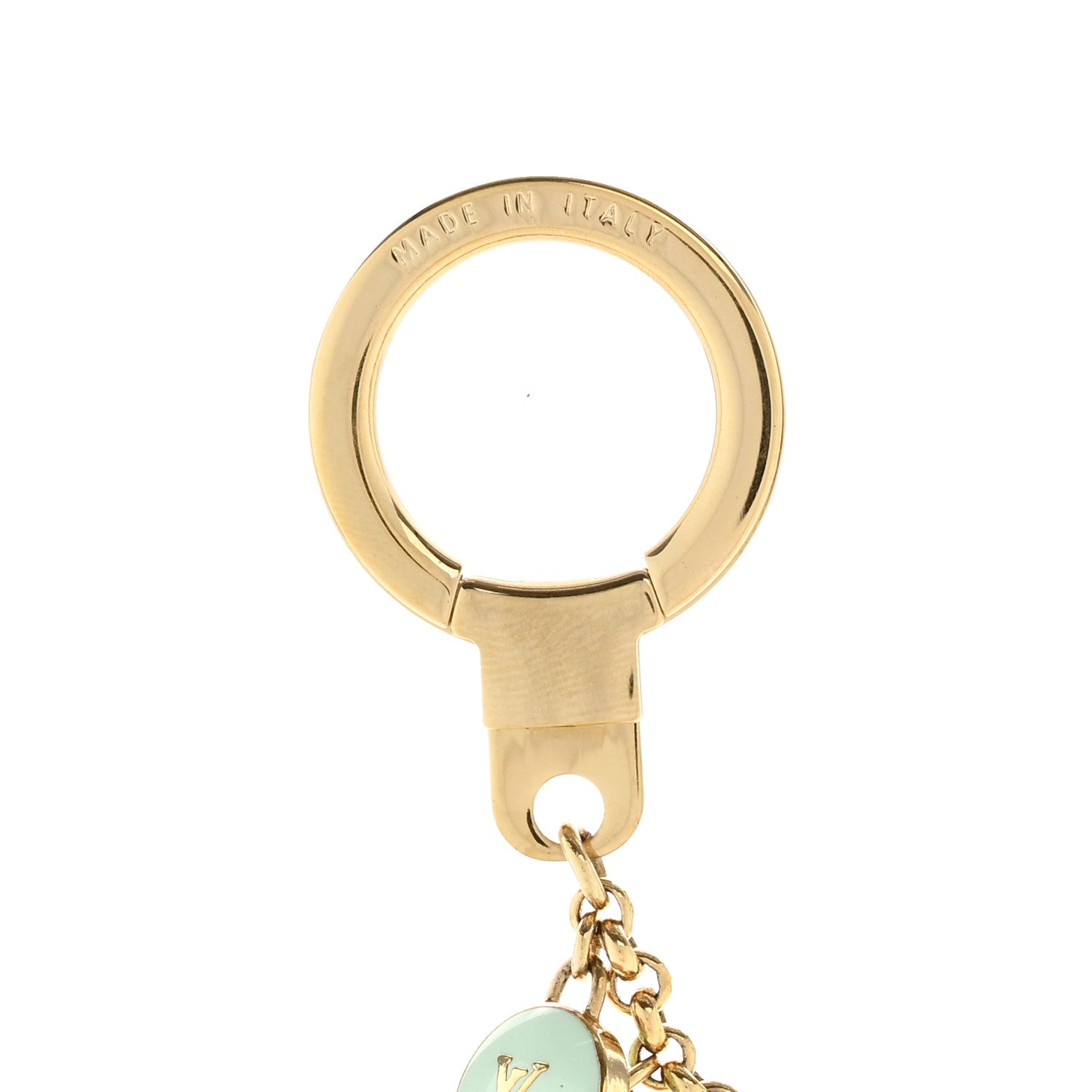 Louis Vuitton Metal Enamel Pastilles Key Chain Bag Charm Multicolor 4 of 4