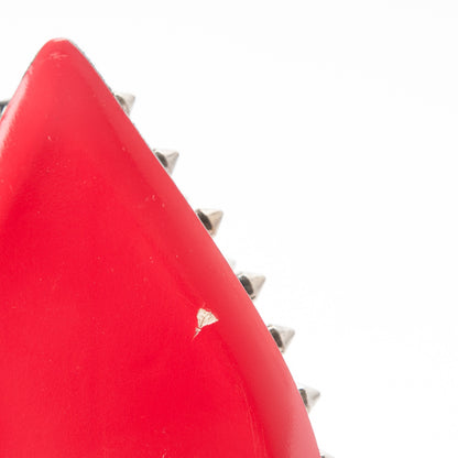 Christian Louboutin Flannel Pigalle Spikes Flats 35 Antracite Gun 7 of 8