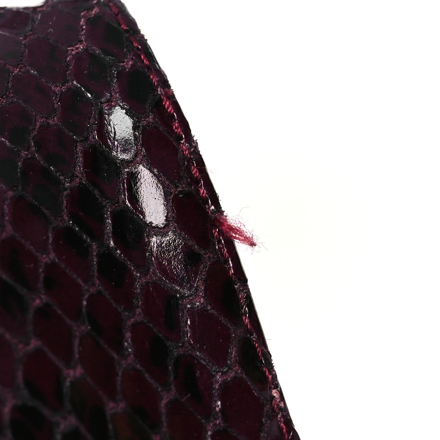 Bottega Veneta Snakeskin Mostra Pumps 38 Burgundy 10 of 11
