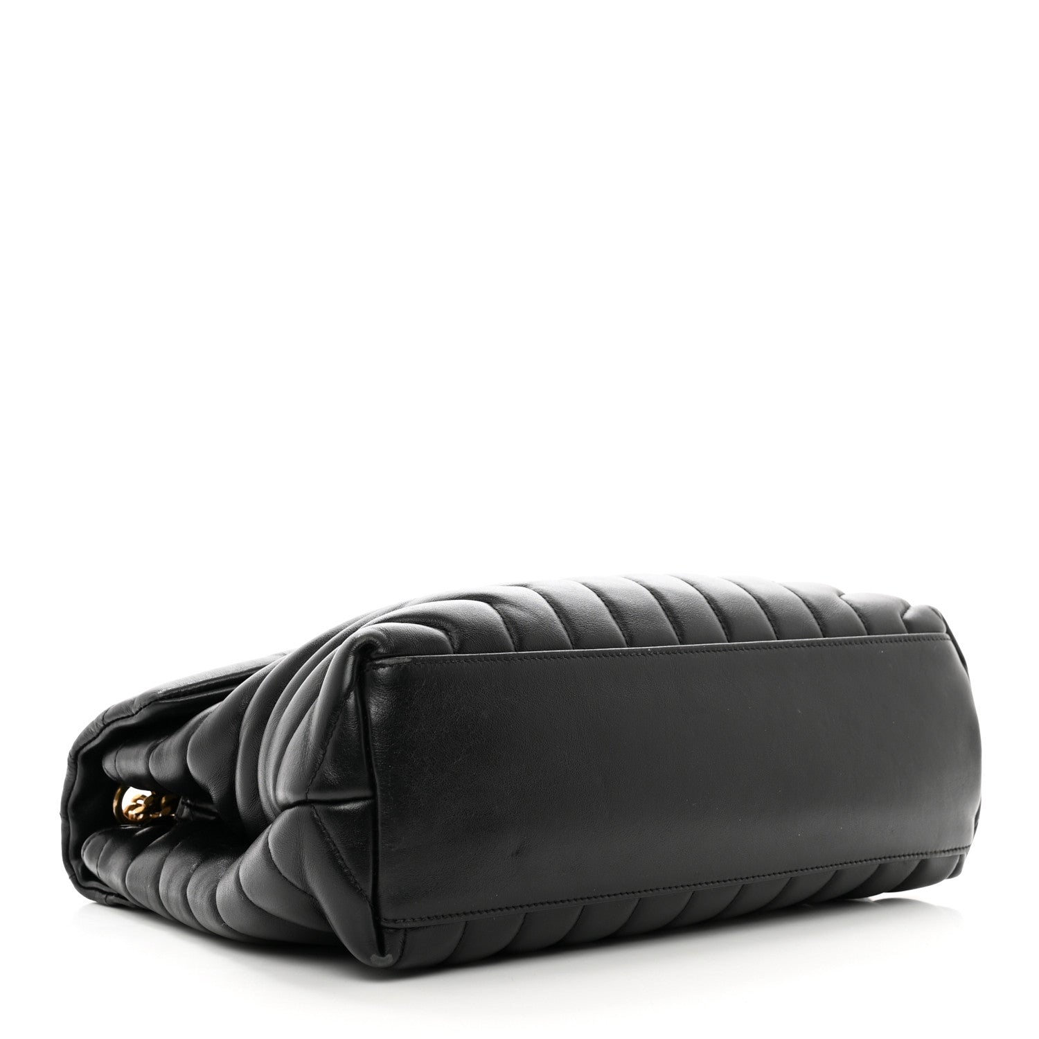 Saint Laurent Calfskin Y Quilted Monogram Medium Loulou Chain Satchel Black 4 of 12
