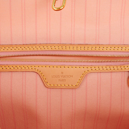 Louis Vuitton Damier Azur Delightful MM Rose Ballerine 6 of 8