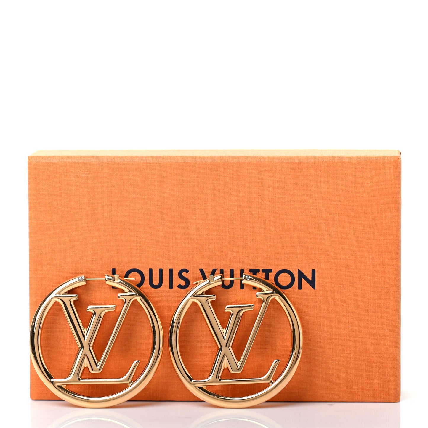 Metal Louise Hoop Earrings Gold
