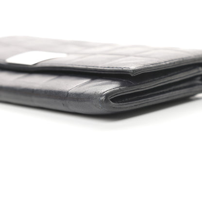 Chanel Lambskin Quilted Chocolate Bar Long Wallet Black 13 of 13