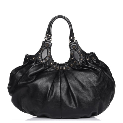 Gucci Calfskin Studded Large Pelham Tote Black 1 of 7