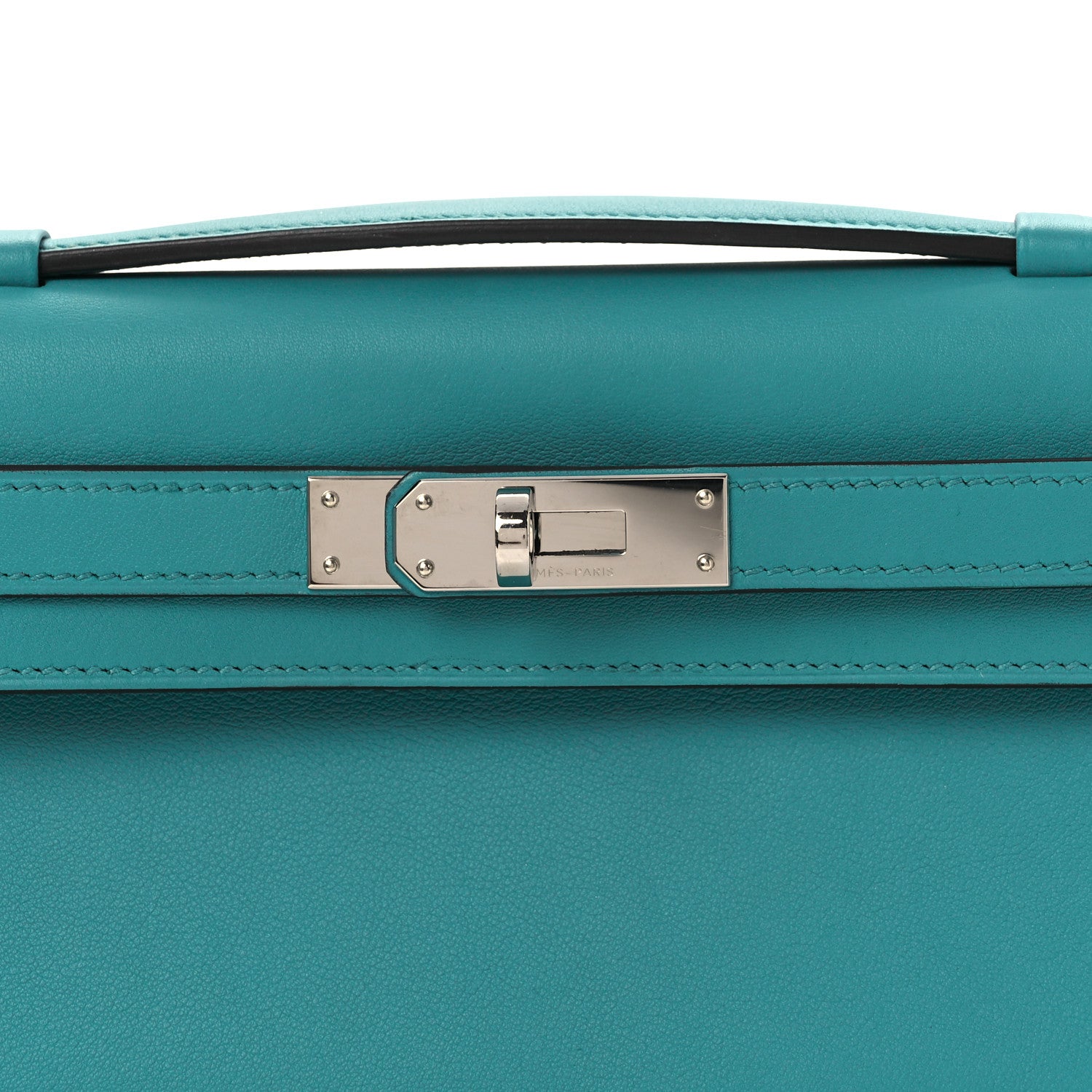 Hermes Swift Kelly Cut Clutch Pochette  Vert Verone 8 of 10