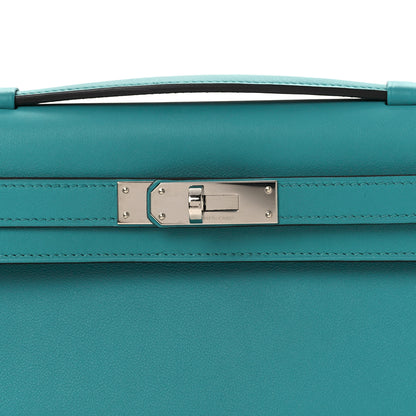 Hermes Swift Kelly Cut Clutch Pochette  Vert Verone 8 of 10
