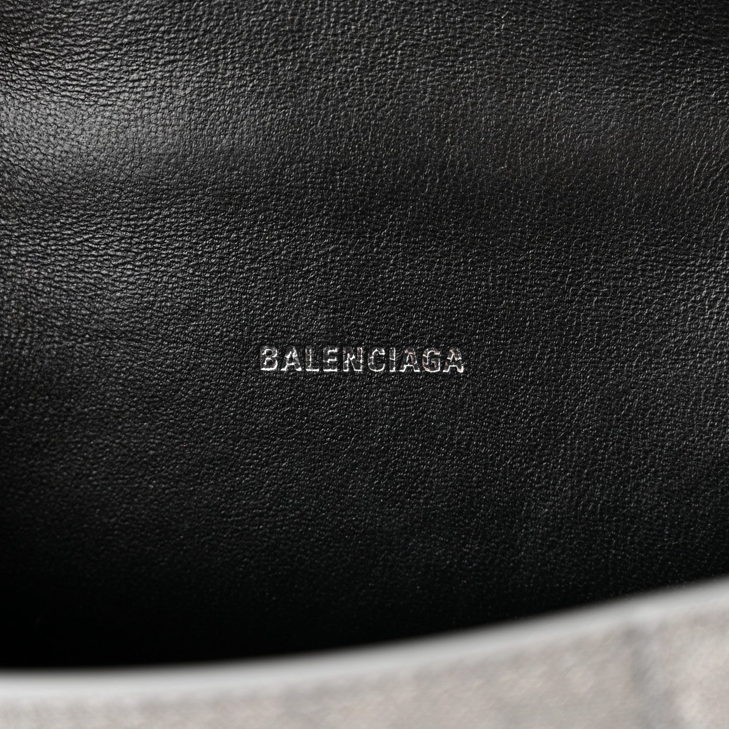 Balenciaga Glitter Fabric Hourglass Top Handle Bag XS Grey 6 of 12