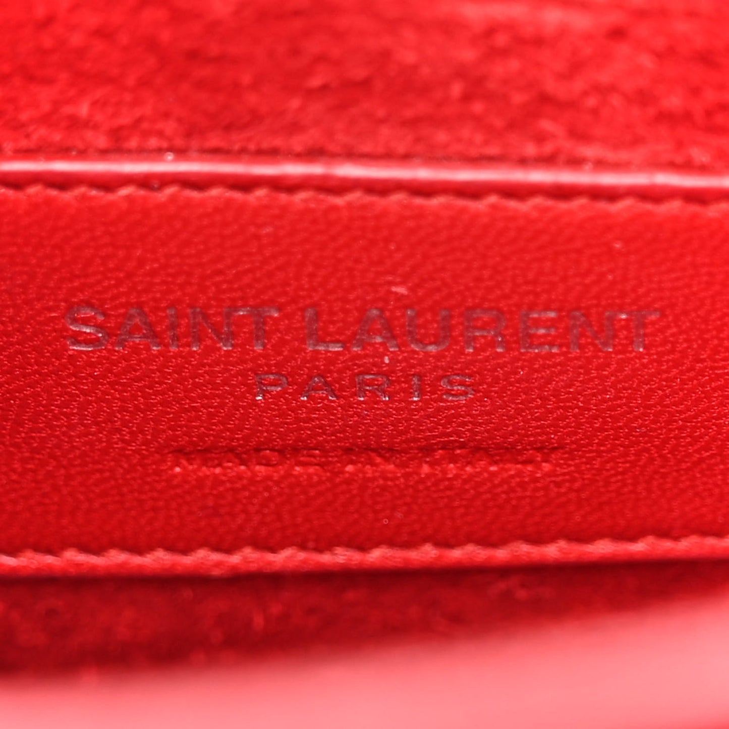Calfskin Crocodile Embossed Medium Monogram Sunset Rouge Eros