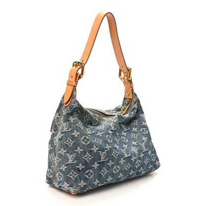 Louis Vuitton Monogram Denim Baggy PM Blue 3 of 9