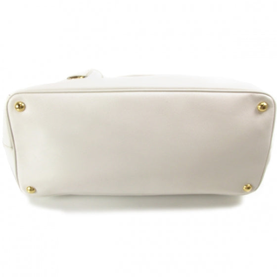 Saffiano Lux Tote White