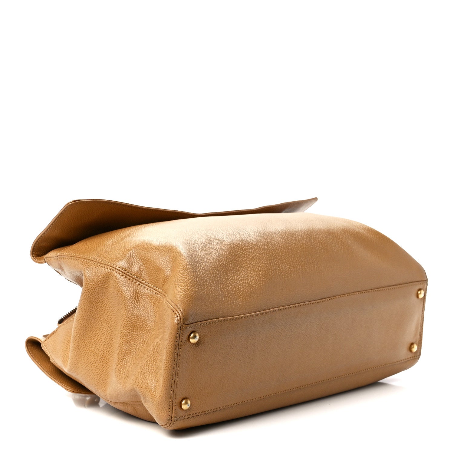 Chanel Caviar Flap Shoulder Bag Beige 4 of 11