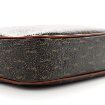 Saint Laurent Canvas Smooth Calfskin Le Monogramme Small Camera Bag Chestnut 8 of 9