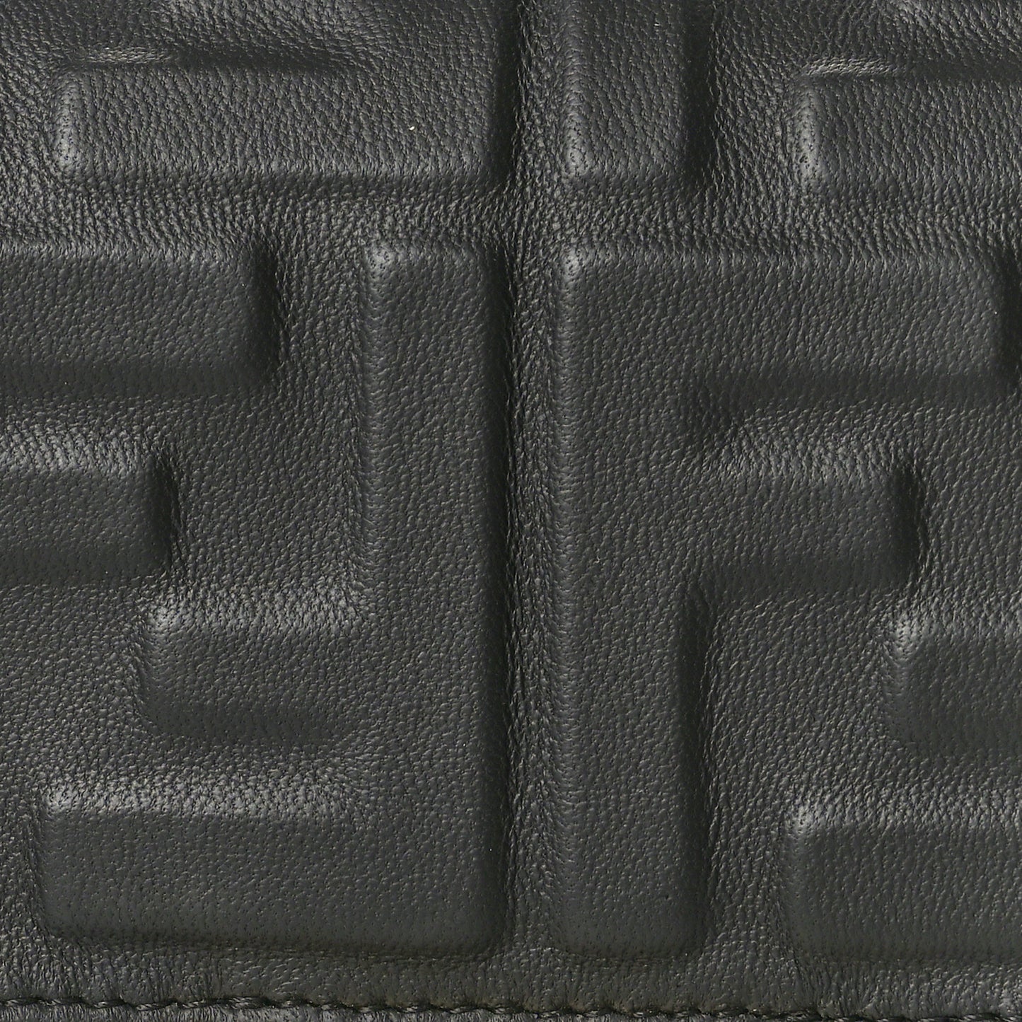 Nappa FF 1974 Embossed Baguette Black