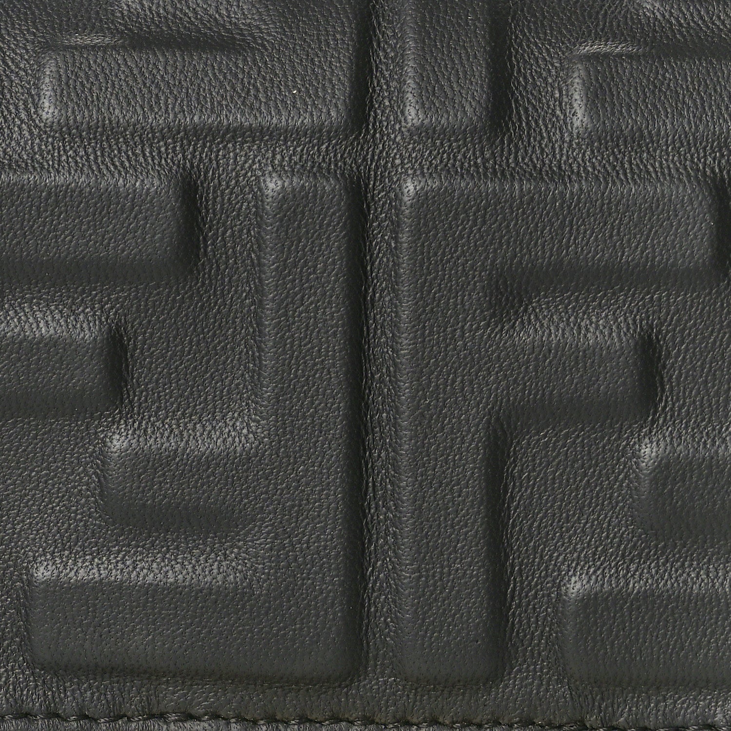 Fendi Nappa FF 1974 Embossed Baguette Black 7 of 9