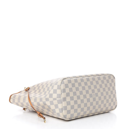Louis Vuitton Damier Azur Neo Neverfull MM Rose Ballerine 4 of 20