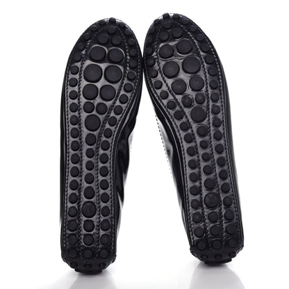 Louis Vuitton Patent Calfskin Oxford Ballerina Flats 39 Black 6 of 10