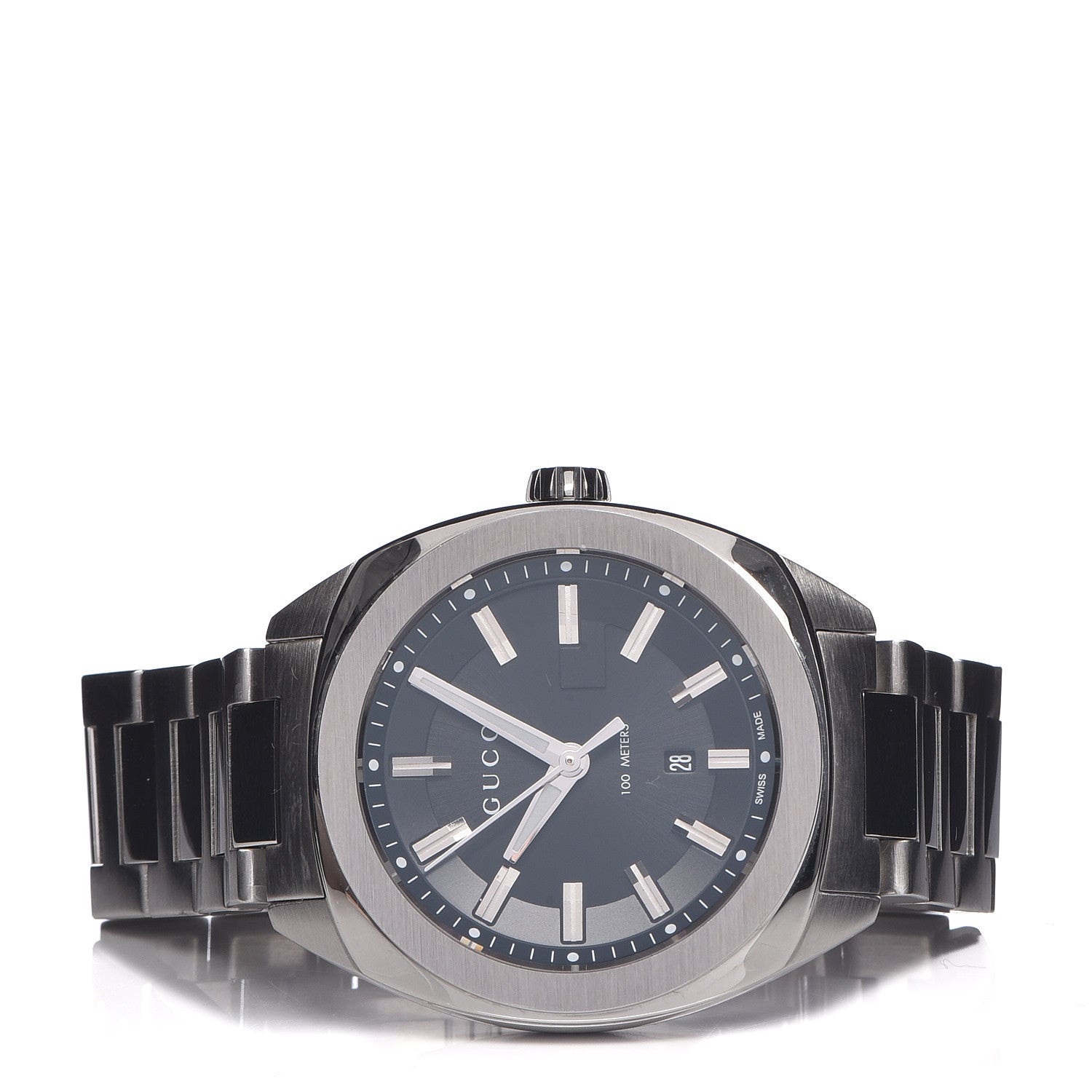 Gucci Stainless Steel 37mm GG2570 Quartz Watch Black 3 of 7