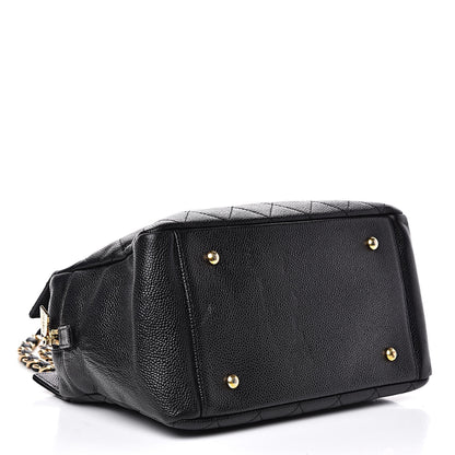 Chanel CHANELCaviarQuiltedPetitTimelessTotePTTBlack 4 of 13