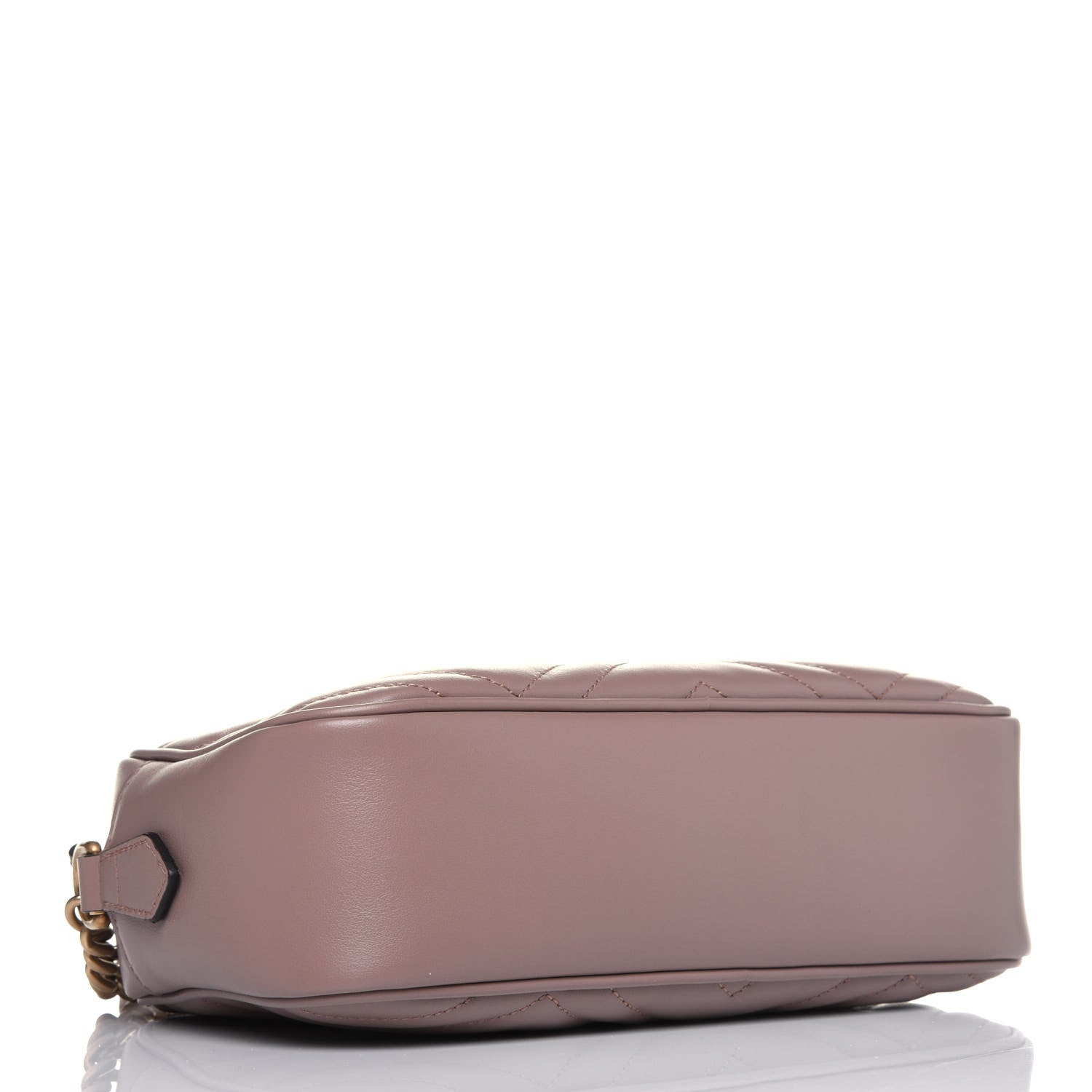 Gucci Calfskin Matelasse Small GG Marmont Chain Shoulder Bag Porcelain Rose 4 of 11