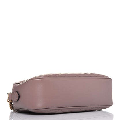 Gucci Calfskin Matelasse Small GG Marmont Chain Shoulder Bag Porcelain Rose 4 of 11