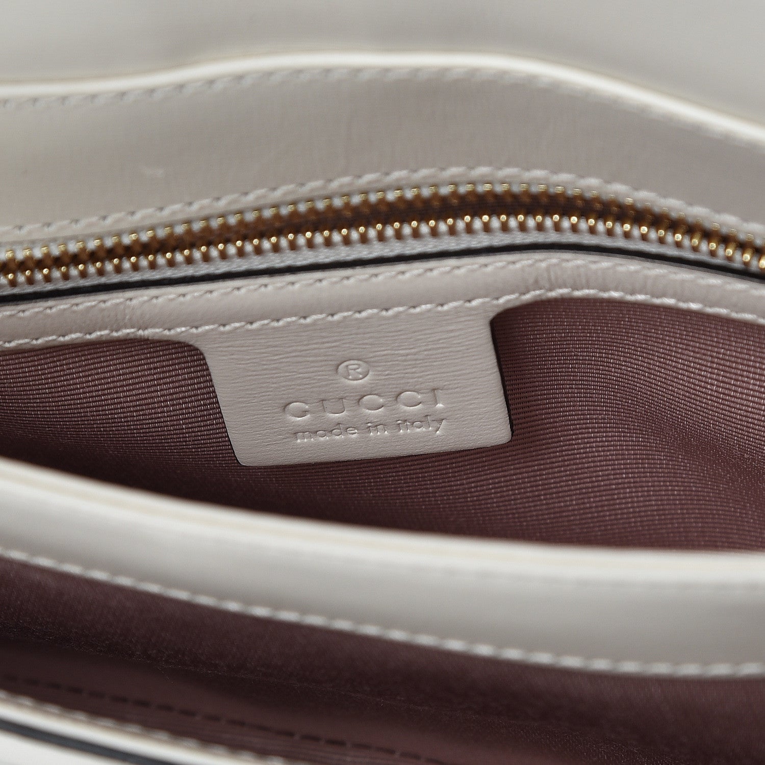 Gucci Calfskin Small Arli Flap Shoulder Bag Mystic White 6 of 9