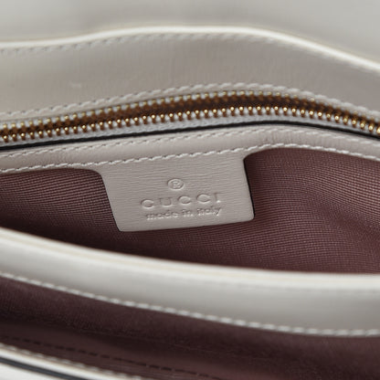 Gucci Calfskin Small Arli Flap Shoulder Bag Mystic White 6 of 9