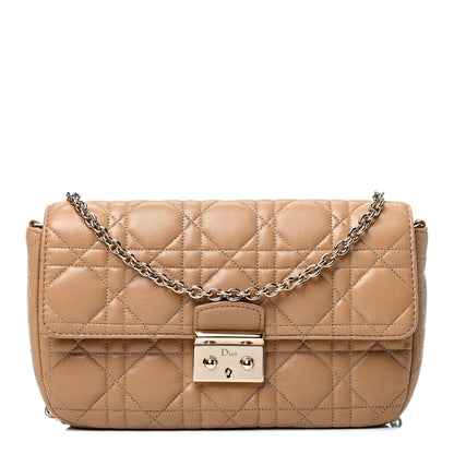 Christian Dior Lambskin Cannage Miss Dior Promenade Pouch Beige 1 of 4
