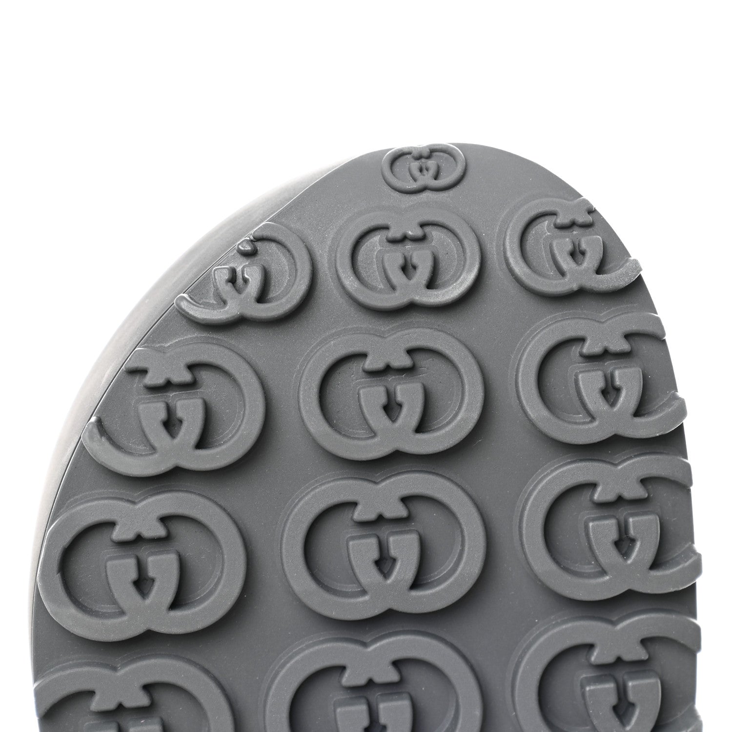 Gucci Soft Rubber Mens Interlocking G Platform 42mm Slide Sandals 10 Black 9 of 11