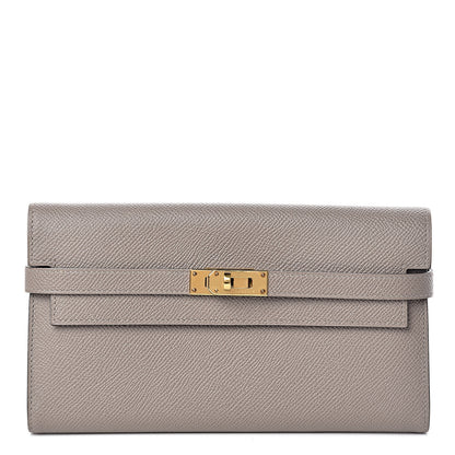 Hermes Epsom Kelly Longue Wallet Gris Asphalte 1 of 8
