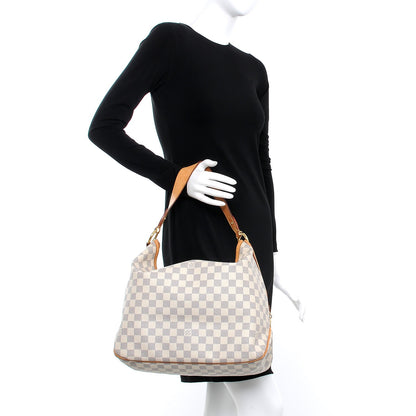 Louis Vuitton Damier Azur Delightful MM Pink 2 of 8