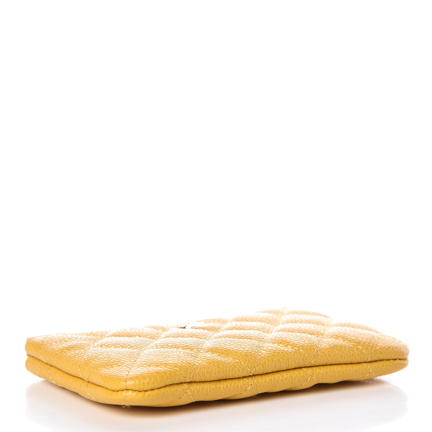 Chanel Caviar Quilted Small Cosmetic Case Yellow 4 of 8