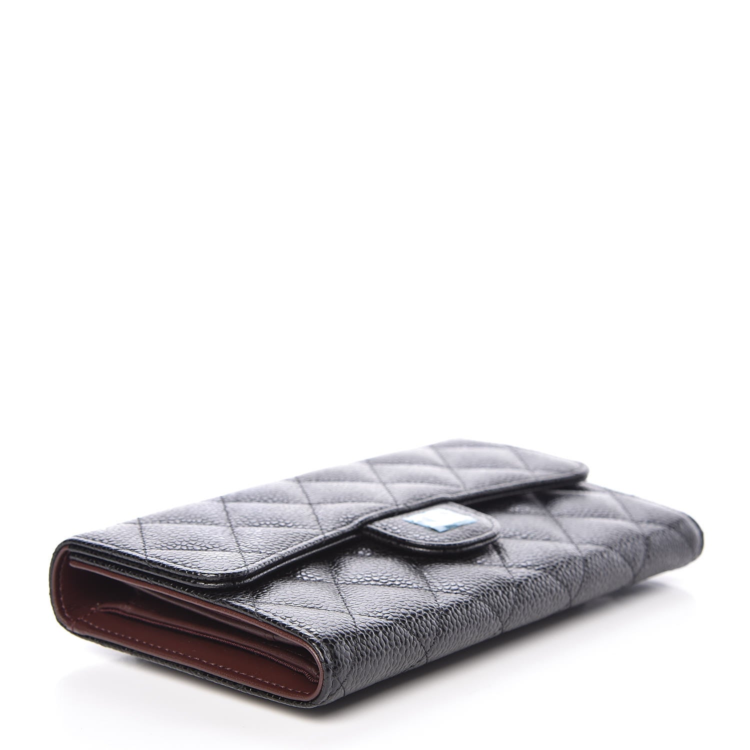 Chanel Caviar Quilted Long Flap Wallet Black 4 of 12