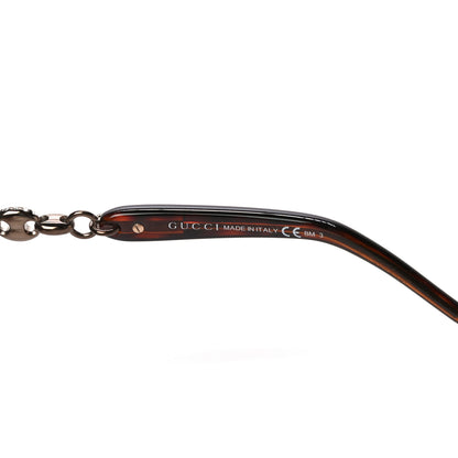 Gucci Crystal Marina Chain Sunglasses GG4250/N/S Tortoise 6 of 8