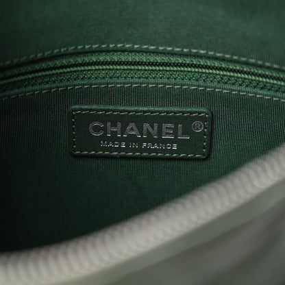 Chanel Aged Calfskin Quilted Large Working Vibe Camera Case Khaki 6 of 10