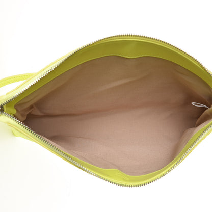 MCM Visetos Zip Pouch Neon Yellow 5 of 9