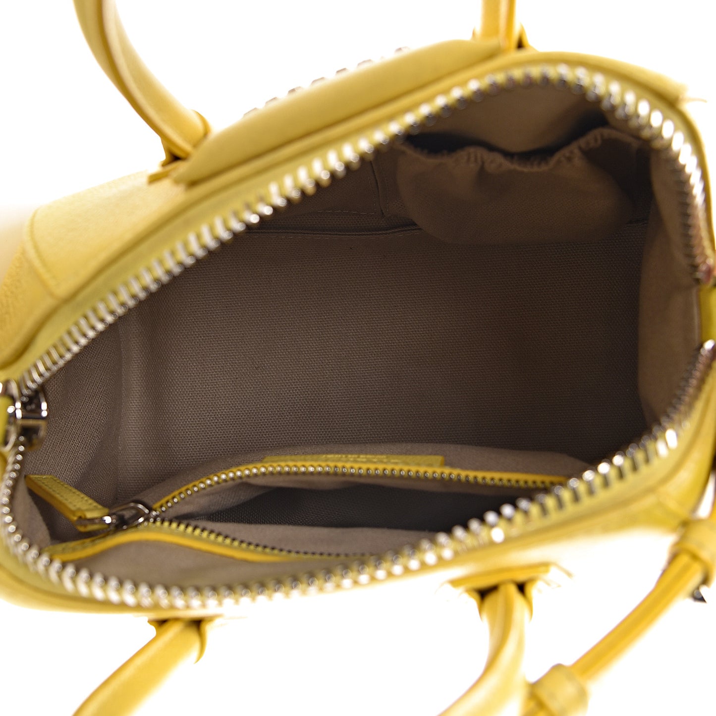 Sugar Goatskin Mini Antigona Yellow