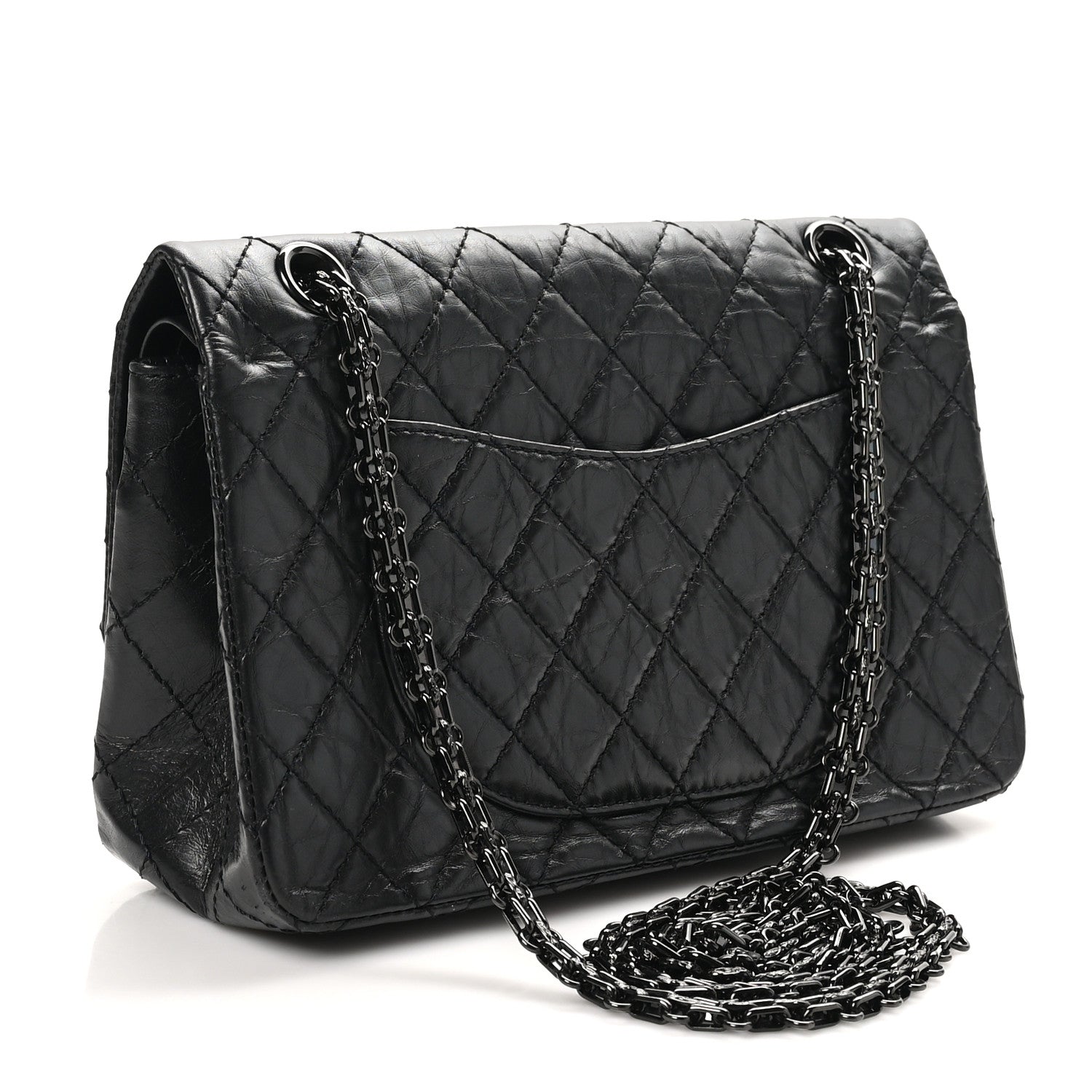 Chanel Aged Calfskin Quilted 2.55 Reissue 225 Flap So Black 3 of 11