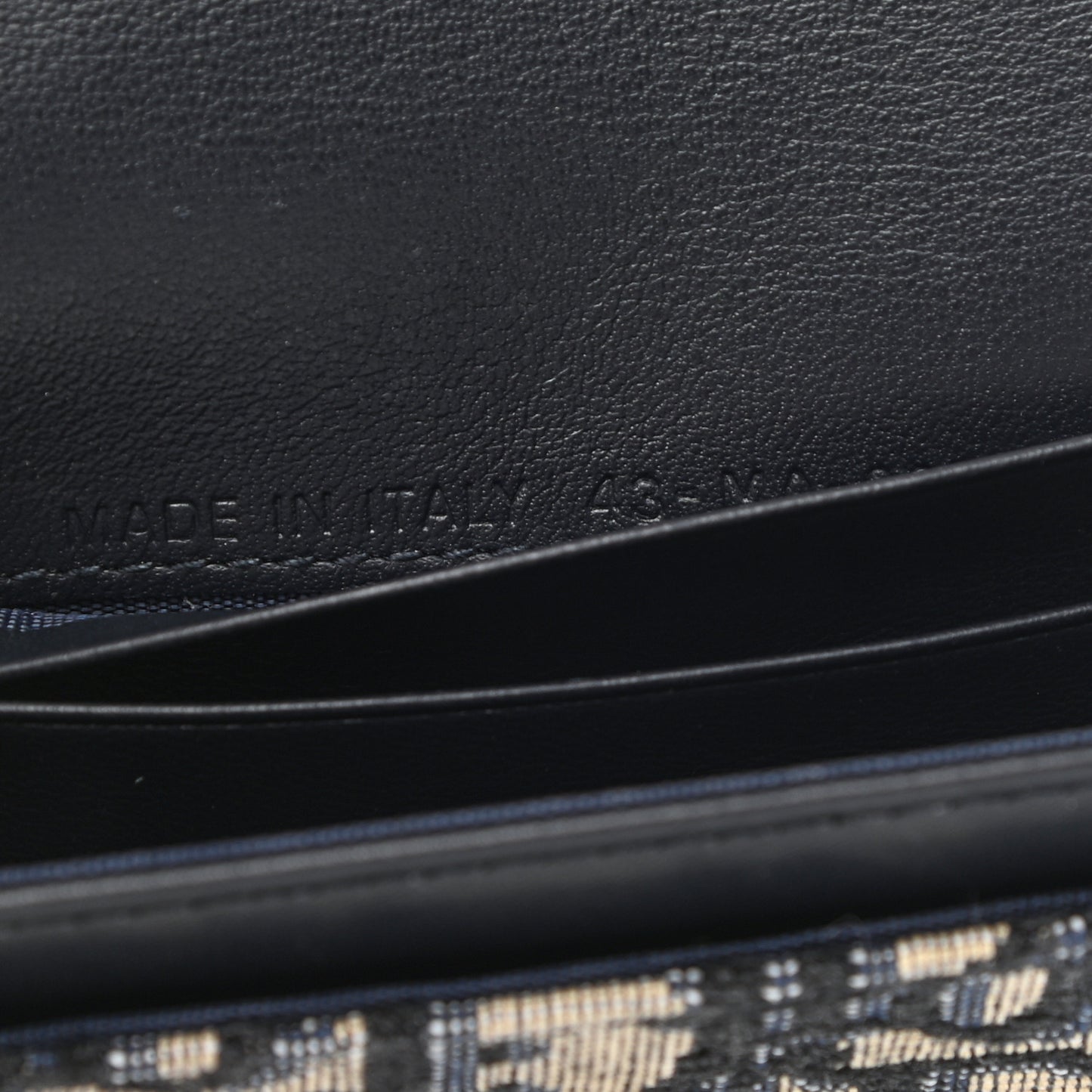 Oblique Saddle Card Holder Blue