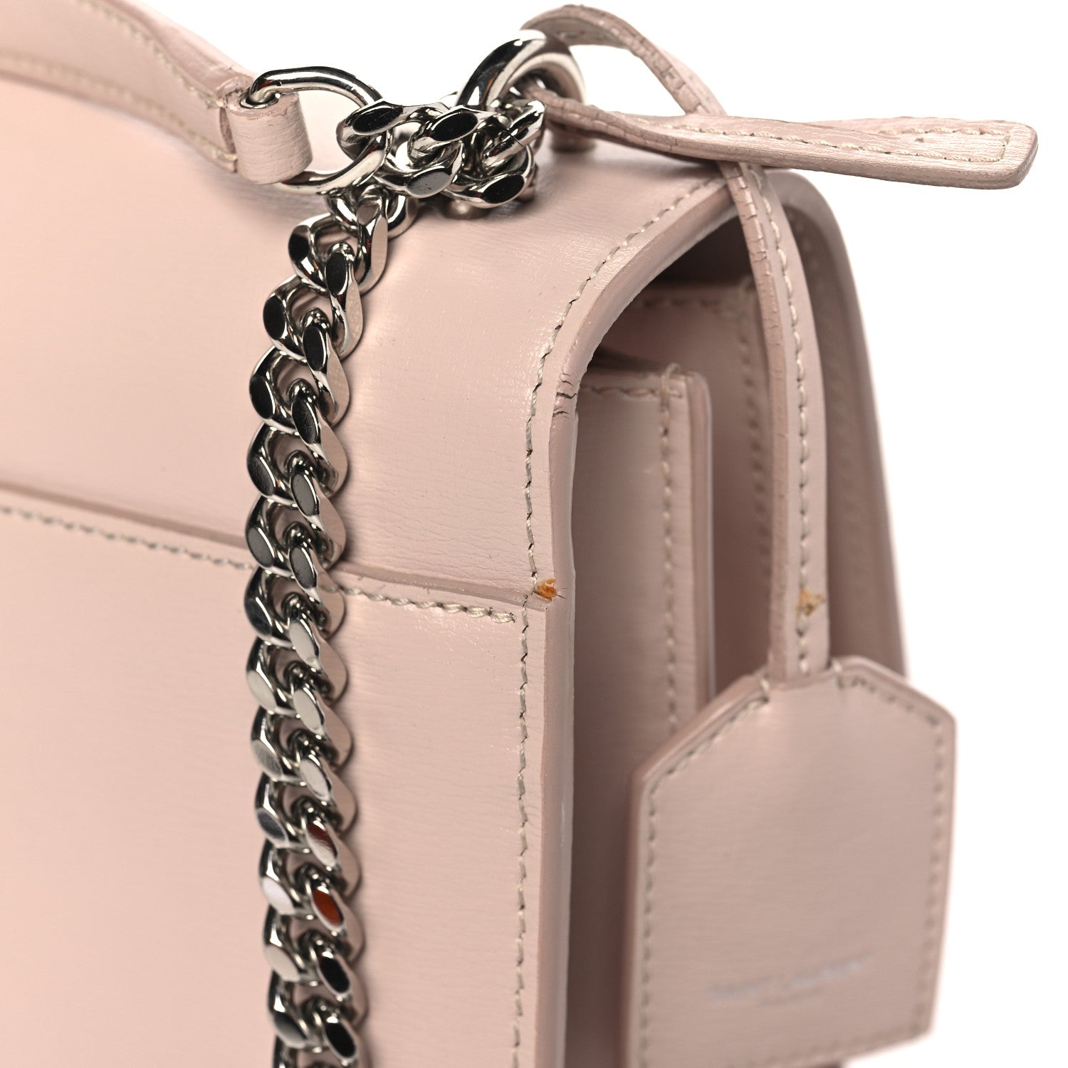 Saint Laurent Calfskin Medium Monogram Sunset Marble Pink 14 of 15