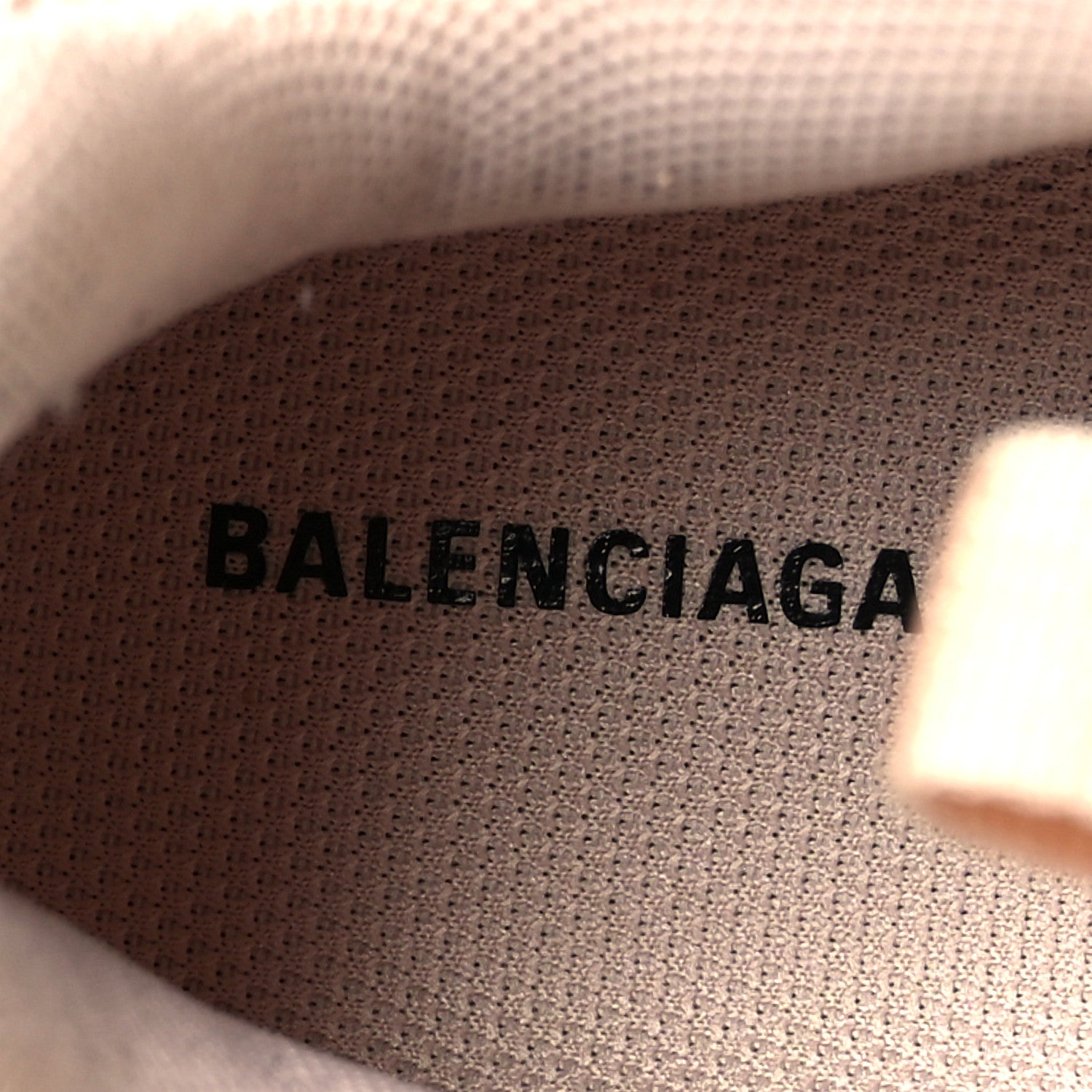 Balenciaga Fabric Mesh Clear Sole Womens Triple S Sneakers 37 Beige 6 of 7